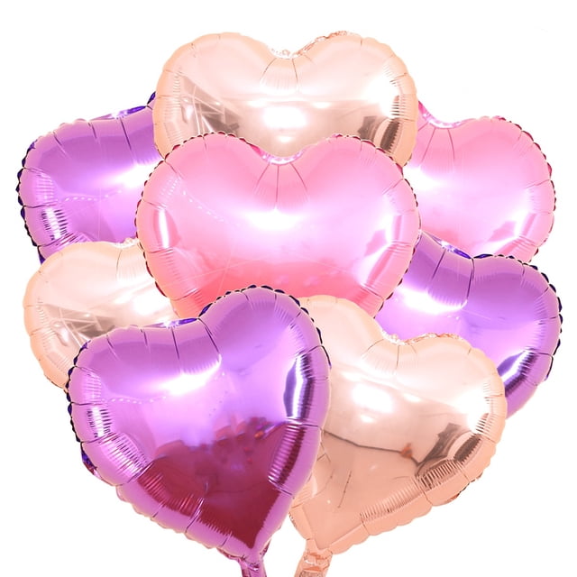 10 globos en forma de corazón, suministros para fiestas, decoración para cumpleaños, bodas, propuestas, globos de 18 pulgadas.