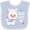 Blue and White, variant on Inktastic Nana Loves Me Cute and Happy Llama Boys or Girls Baby Bib