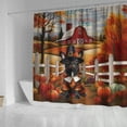 thumbnail image 4 of Thanksgiving French Bulldog Pilgrim Grateful, Thankful, Blessed Fall Welcome Shower Curtain Dog Lover Gifts Waterproof Bathroom Bathtub Curtain - 00021, 4 of 5