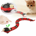 thumbnail image 1 of Queilt 1pc Smart Sensing Snake Cat Toys Electron Interactive Toys Cats 1pc, 1 of 5