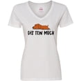 thumbnail image 3 of Inktastic Napping Dis Tew Much Daschund Weiner Dog Brown Women's V-Neck T-Shirt, 3 of 5