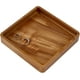 thumbnail image 1 of Bandeja cuadrada de madera de acacia Plato cuadrado de madera para servir, 1 of 9