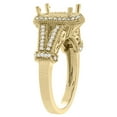 thumbnail image 3 of 14K Yellow Gold Natural Smoky Topaz Ring Octagon 8x6mm Diamond Accent, size 8, 3 of 4