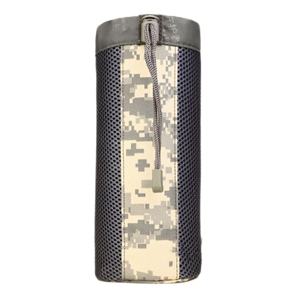 Eigraketly Bolsa para botella de agua, suministros para bolsa, paquete de almacenamiento impermeable para vasos, accesorios de escalada, gran capacidad, Escalada camuflaje gris Eigraketly OD024222-04