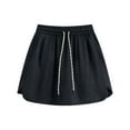 thumbnail image 3 of Culotes Women's Summer 2025 New White Ice Silk Wear Thin Cropped Pants Casual Loose Wide Legged Shorts Suspenders Skirt Ballet Skirts Bathing Suit Skirt Cover up Crib Skirt Hoop Skirt for Women Skirt, 3 of 3