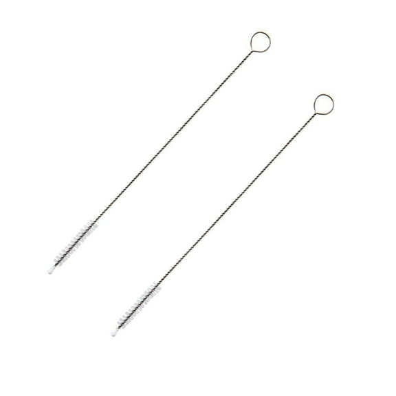 ACDANC 2 Pcs Straw Cleaner Brush,Stainless Steel Handle Extra Long Straw Brush for Bottles,Sippy Cups & Tubes