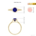 thumbnail image 4 of ANGARA Natural Tanzanite Twist Rope Split Shank Ring in 14K Yellow Gold for Women (Size-6mm) | December Birthstone, Birthday, Anniversary, Jewelry Gift for Women | Natural Tanzanite Ring, 4 of 8