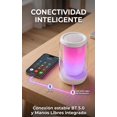 thumbnail image 4 of Bocina Inalámbrica Portátil 360 con Luz LED y Micrófono Integrado Blanca, 4 of 6