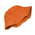 thumbnail image 3 of Glory Max Summer Beach Bucket Hat 100% Cotton Sun Visor Fishing Packable Cap Orange, 3 of 5