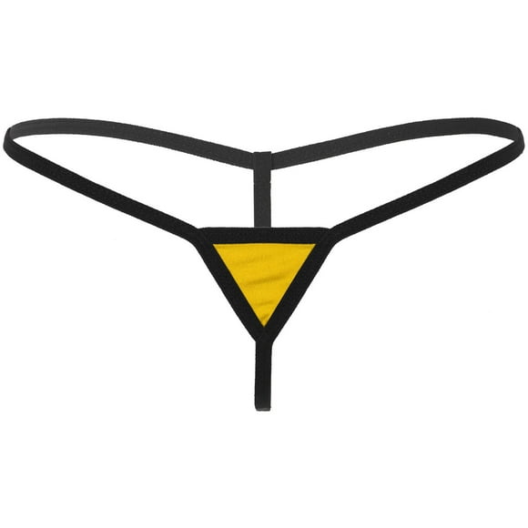 Femmes taille basse Micro string Sexy G-string ceinture élastique t-back sous-vêtements Bikini bas maillot de bain maillots de bain lune de miel cadeau