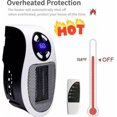 thumbnail image 3 of Electric Mini Heater Fan Heater 500w Portable Plug-in Wall Outlet Home, 3 of 3