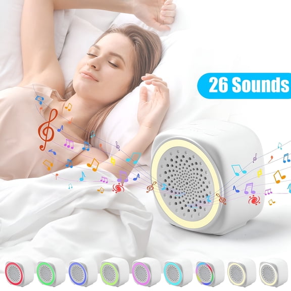 GJX White Noise Machine, Mini And Portable Travel Sound Machine for Sleep, 26 Soothing Sounds, Timer Function