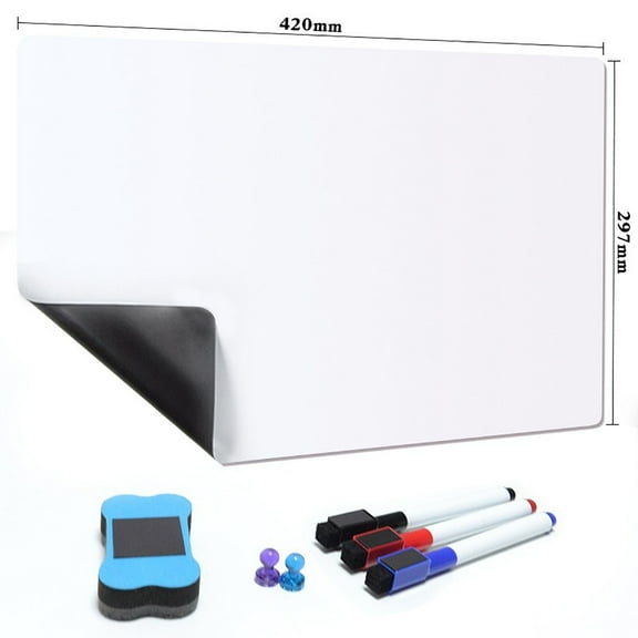 HauiWeiLyai Dry Erase Whiteboard Sticker for Fridge, Magnetic Dry Erase Board, Easy To Write And Clean Suitable For Home, Office And Other Scenes