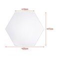thumbnail image 3 of PVC Plastic Tile For Living Room Bedroom Sofa TV Background Wall, Hexagonal Shape Easy To Fix And Apply, Smooth Surface Protective Film Adhesive Back Silver (12PCS), 3 of 5