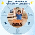 thumbnail image 2 of BouPower Spinning Chair for Kids, Glow-in-the-Dark Elephant Sensory Swivel Seat, Balance Training Sit and Spin Toy, Gift for Boys Ages 3+, 2 of 9