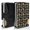 Mushroom and Moth Black Pattern, variant on Mushroom and Psychedelic Black Pattern Aluminum Tactical Wallet, Front Pocket Wallet with Money Clip & Easy Access Notch, Ultra Slim Gifts for Men Women Everyday Carry,3.4 X 2.2 Inches