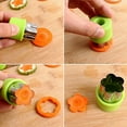thumbnail image 4 of Juego de cortadores de verduras con formas, mini tartas, moldes para sellos de frutas y galletas, cortadores de galletas decorativos para alimentos, para hornear para niños, 4 of 5