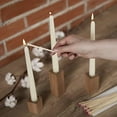 thumbnail image 6 of CANDWAX 8 inch Taper Candles Pack of 4 - Dripless Taper Candles and Unscented Candlesticks - Perfect as Dinner Candles and Household Candles - Ivory Candles, 6 of 8