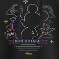 thumbnail image 3 of Disney - Mickey Mouse - Bon Voyage on the Cruise - Juniors Cropped Pullover Hoodie, 3 of 5