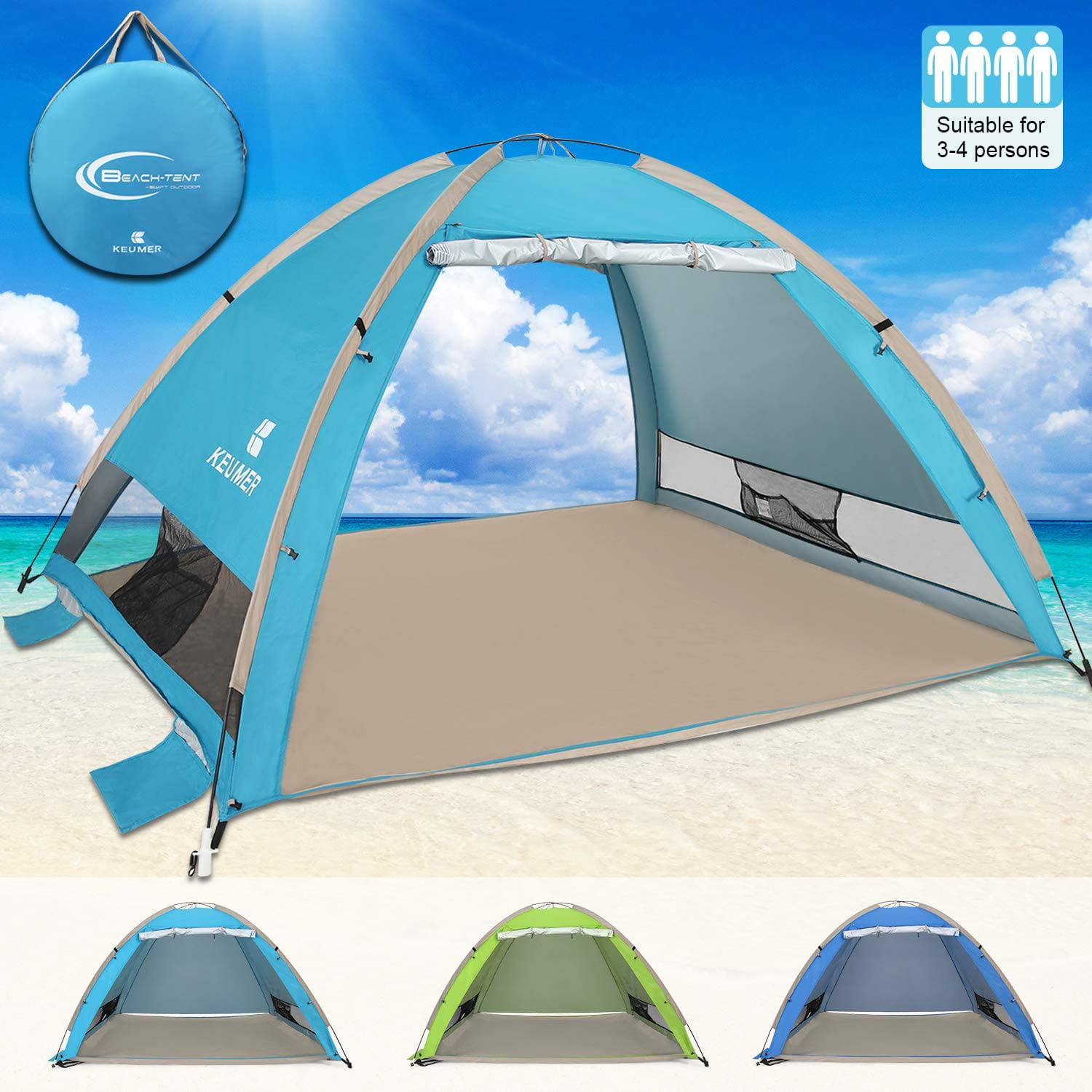 G4Free Pop Up Beach Tent Portable Sun Shelter Instant Outdoor Camping Cabana