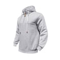 thumbnail image 4 of Aayomet Hoodies for Men Men's Sherpa-Lined Full-Zip Fleece Hoodie,Light Gray,L, 4 of 8