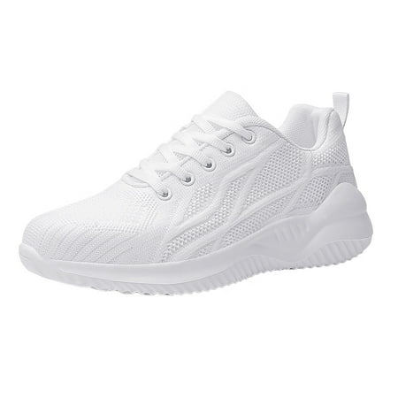 

Mackneog Women Ladies Breathable Mesh Air Cushion Mesh Casual Lightweight Soft Bottom Lace Up Running Shoes Sneakers Gift on Clearance