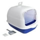thumbnail image 5 of Caja de arena para gatos, caja de arena para fugas completamente cerrada para gatos pequeños, caja de arena para gatos de borde alto e inodoro, fácil Azul Yinane Bandeja de arena para gatos, 5 of 8