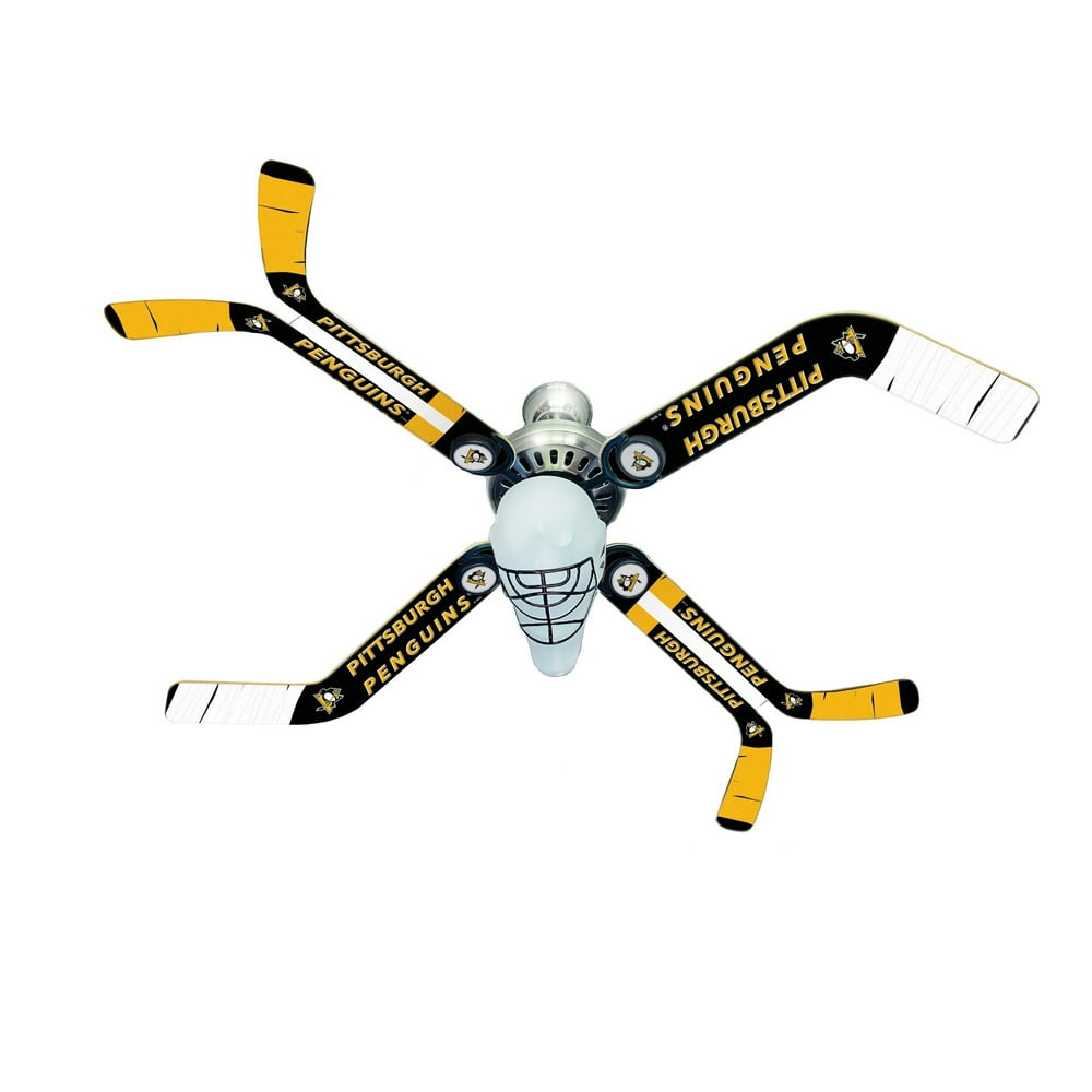 Pittsburgh Penguins Split Stick Team Home Ceiling Fan ...