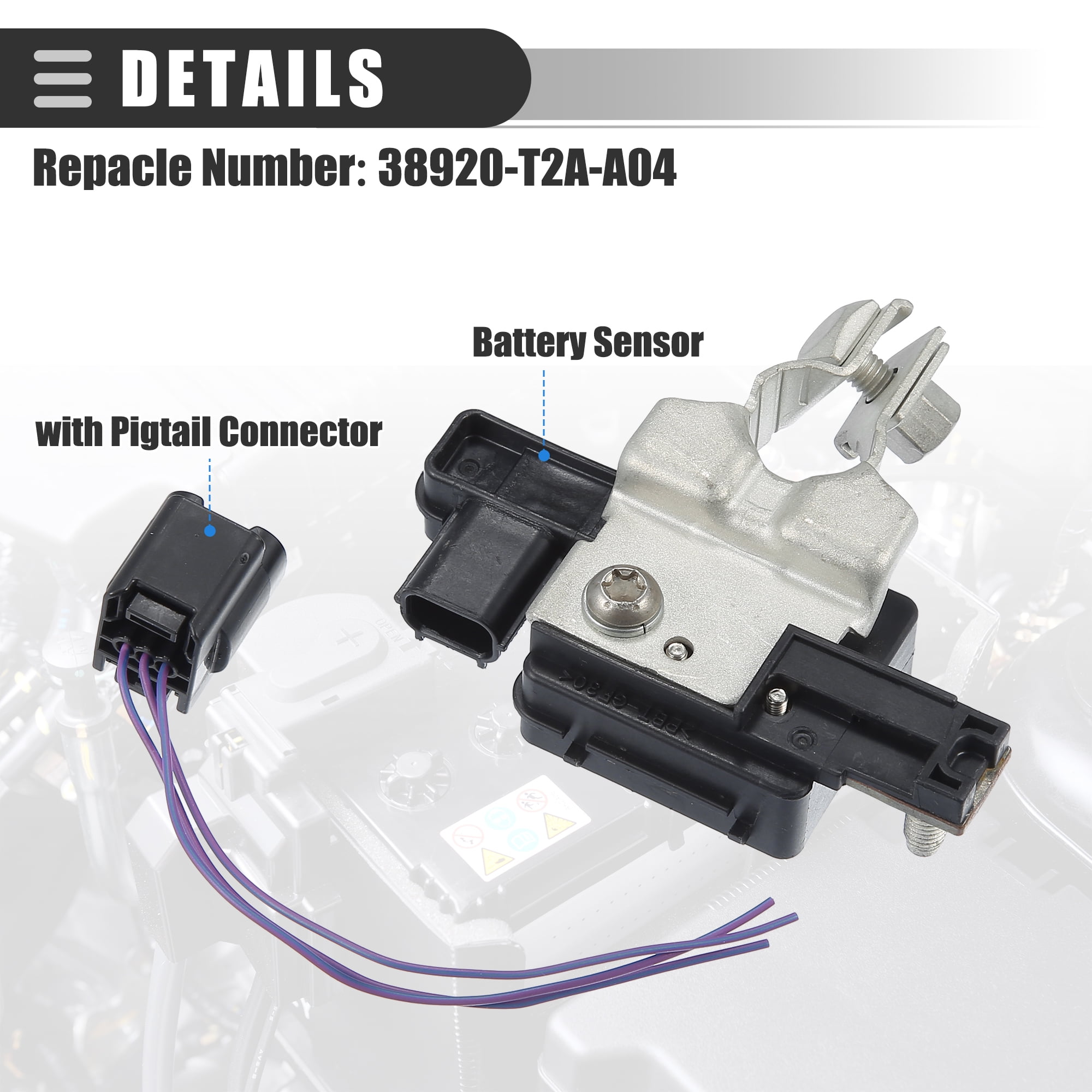 Unique Bargains Battery Sensor Terminal Connector for Honda Accord for Acura RLX