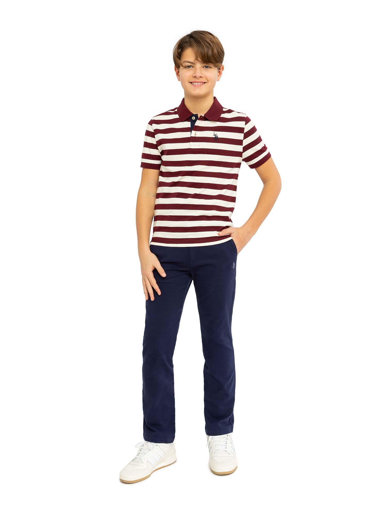 U.S. Polo Assn. Boys Lived in Chino Pant, Sizes 4-18