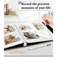 thumbnail image 6 of Bevtee Photo Album Self Adhesive 4x6 8x10 DIY Picture Scrapbook, 40 Pages Linen Cover with Display Window, with Pen, for Moms, Families, Babies, and Weddings, 6 of 6