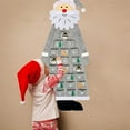 thumbnail image 3 of NOGIS Santa Christmas Advent Calendar 2022, 3.75ft Felt Hanging Advent Countdown Calendar with 24 Pockets for Xmas Holiday Home Decoration Gift, Reusable Countdown to Christmas,Gray, 3 of 7