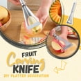 Triangular Fruit Carving Knife Household Stainless Steel Food Carving