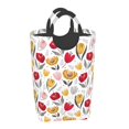 thumbnail image 2 of KLL Tulips Flowers Laundry Hamper,Large Canvas Fabric Lightweight Storage Basket Toy Organizer Dirty Clothes Collapsible Waterproof, 2 of 6