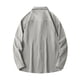 thumbnail image 3 of Blusa y camisa de manga larga con cuello vuelto para hombre, informal, de color liso, con bolsillos, de manga larga y cuello vuelto, de poliéster., 3 of 8