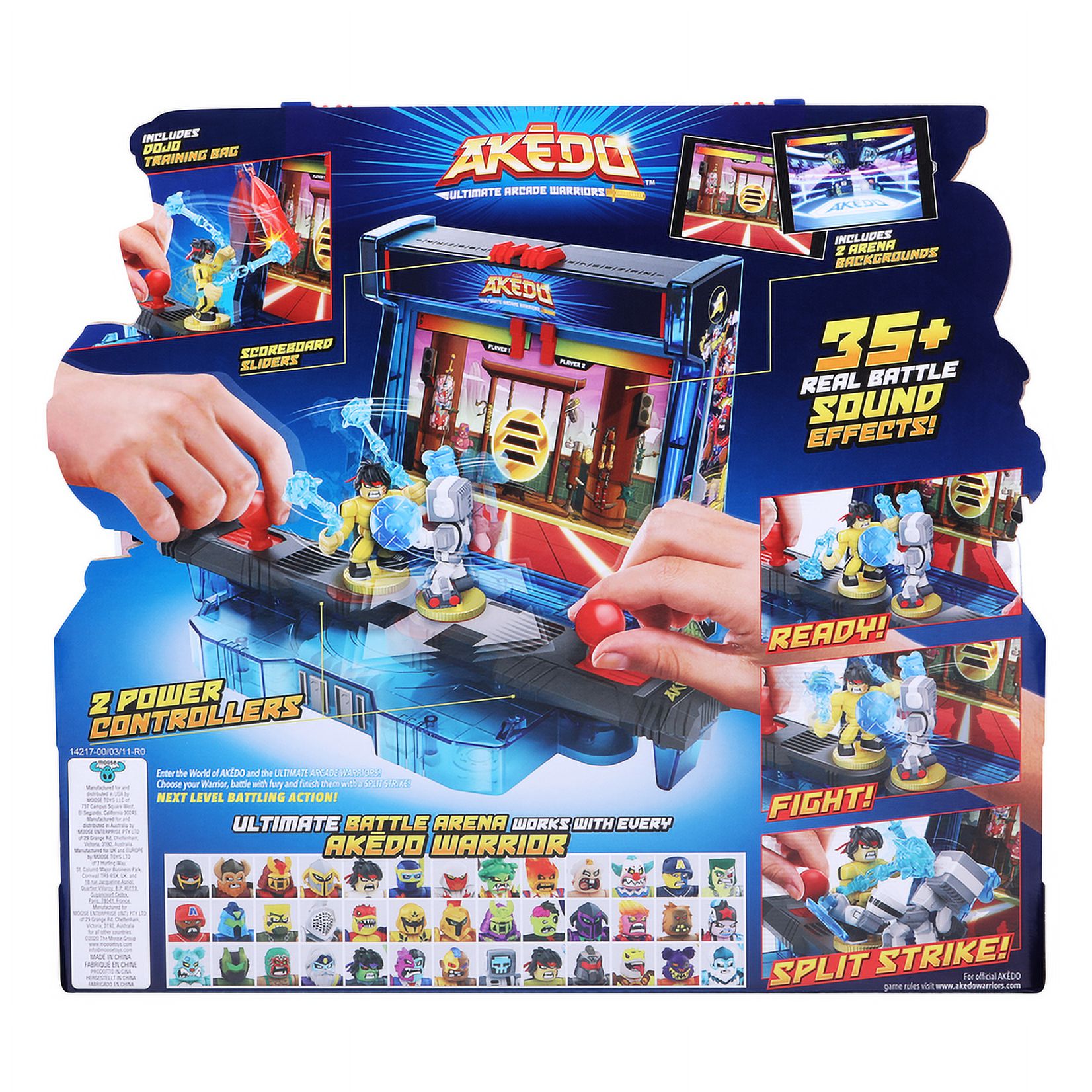 Akedo Ultimate Arcade Warriors | Confezione 2 Pezzi | Guerriero Misterioso + Controller Battaglia | Action Figure Da Collezione