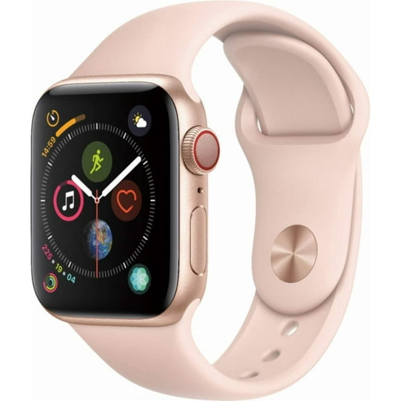 Pre-Owned Apple Watch Series 4 40mm GPS + Cellular, Gold Aluminum case - Pink Sand Sport Band