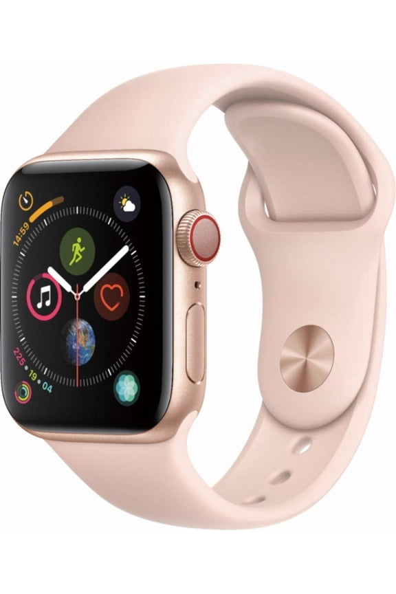 Pre-Owned Apple Watch Series 4 40mm GPS + Cellular, Gold Aluminum case - Pink Sand Sport Band