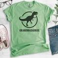 thumbnail image 2 of Grandmasaurus T-shirt, Unisex Women's Shirt, Grandma Shirt, Grandmother Shirt, Dinosaur Shirt, Heather Apple Green, Large, 2 of 6