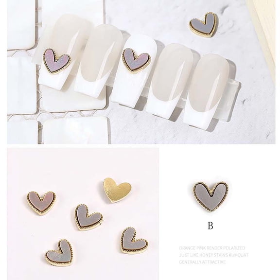 Kokovifyves Nail Art Fritillary Alloy Flat Bottom Rhinestone Nail Polish GlueDecoration