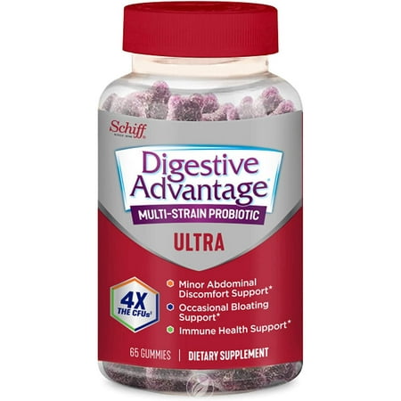 (4 Pack) Digestive Advantage Digestive Advantage Multi-Strain Probiotic Ultra Gummies 65 Gummy