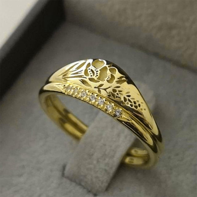 La venta Alianza de boda en anillo chapado en titanio Anillo de boda Anillo de compromiso