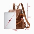 thumbnail image 2 of Mochila Mujer Moda Impermeable Antirrobo Bolsa Para Mujer MARRON CLARO PU mochila, casual, mujer, 2 of 4