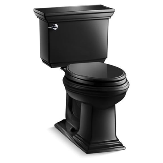 Kohler Memoirs Stately Comfort Height Left-Hand Flush 2 Piece Elongated Toilet with Insuliner Tank Liner