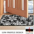 thumbnail image 3 of Black Christmas Snowflake Pattern Door Rugs,Washable Non Slip Door Mats Indoor,Decorative Door Mats,Entry Mat Indoor for Entrance,Bedroom,Kitchen,Bathroom,30"x17", 3 of 6