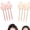Pink+white, variant on Wireless Heated Volumizing Root Lift Clip, 2-Temp Hair Crown Lifting Styler, Cordless Type-C rechargeable design for quick daily styling