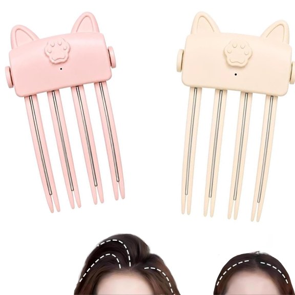 Wireless Heated Volumizing Root Lift Clip, 2-Temp Hair Crown Lifting Styler, Cordless Type-C rechargeable design for quick daily styling