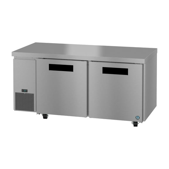 Hoshizaki ULR67B Side Mount Refrigerator, Two Section Undercounter, Stainless Doors