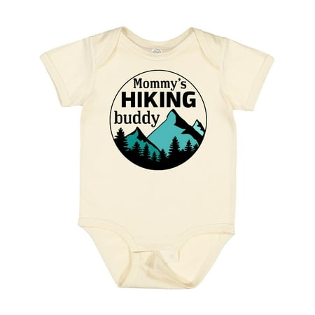 

Inktastic Mommy s Hiking Buddy with Mountains and Trees Gift Baby Boy or Baby Girl Bodysuit
