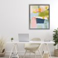 thumbnail image 3 of Stupell Industries Mid-Century Pastel Wonder Brushstrokes Gray Floating Frame Canvas Art, 25 x 31, by Lisa Nohren, 3 of 8